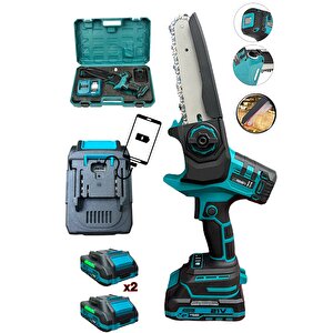 Extra Güçlü Çift Akülü Ağaç Dal Budama Makinesi El Testeresi Kesim Motoru