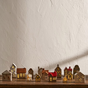 Home Yılbaşı Ledli Aydınlatma Kırmızı (10x7x11 cm)