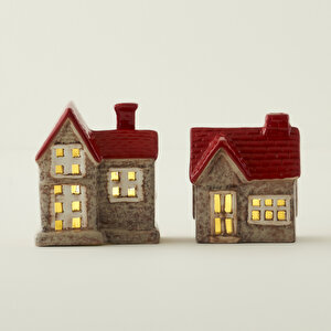 Home Yılbaşı Ledli Aydınlatma Kırmızı (10x7x12 cm)