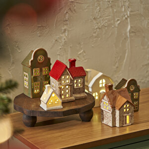 Home Yılbaşı Ledli Aydınlatma Kırmızı (10x7x12 cm)