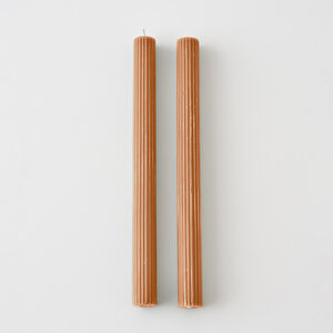 Noir Şamdan Mum 2'li Turuncu (25x2 Cm) Turuncu