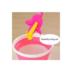 Kelebek Sıkma Mekanizmalı Mikrofiber Mop Sünger Sıkmalı Mop