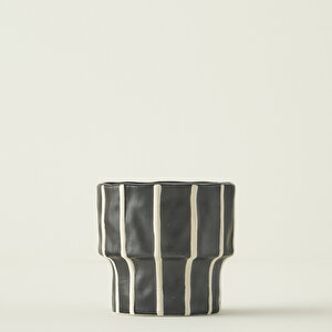 Ruvia Saksı Siyah (10x10x9 Cm) Siyah