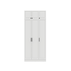 Guneystore Milas Gold 3 Kapaklı Komple Mdf Yüklüklü Beyaz Gardırop