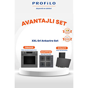 Gri Xxl Fırınlı Buharlı Ankastre Set (fxsa243f - Oe36p9p10d - Dvk6j479)