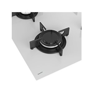 Ala 159 Dw Beyaz Cam Ankastre Ocak Doğalgazlı