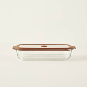 Sandy Cam Fırın Kabı Kahverengi (1600 Cc) Kahverengi