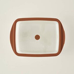 Sandy Cam Fırın Kabı Kahverengi (1600 Cc) Kahverengi