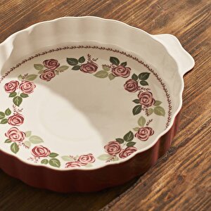 Rose Porselen Fırın Kabı Pembe (33x29x6 Cm) Pembe