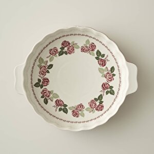 Rose Porselen Fırın Kabı Pembe (33x29x6 Cm) Pembe