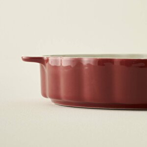 Rose Porselen Fırın Kabı Pembe (33x29x6 Cm) Pembe