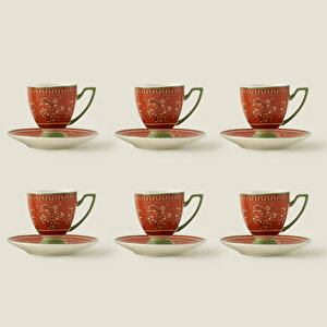 Ethnic 6'lı Kahve Fincanı Seti (90 Cc)