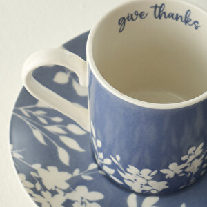 Thankful 6'lı Kahve Fincanı Seti Mavi (90 Cc)