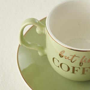 Bianca Porselen 6'lı Kahve Fincanı Seti (90 Cc)