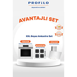 Beyaz Xxl Fırınlı Buharlı Ankastre Set (fxsa243b - Oe36k2p10d - Dvk6j429)