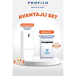 2'li Buzdolabı (bd3055wecn) + Bulaşık Makinesi (bms623v1) Avantajlı Set