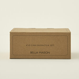 Buongiorno 4'lü Kahvaltılık Seti Siyah (220 Cc) Siyah