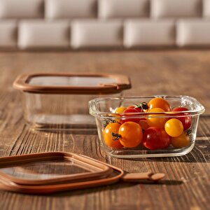 Sandy Cam Saklama Kabı Kahverengi (800 Cc) Kahverengi