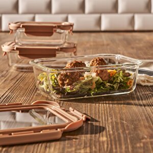 Terra Cam Saklama Kabı Bej (640 Cc) Bej