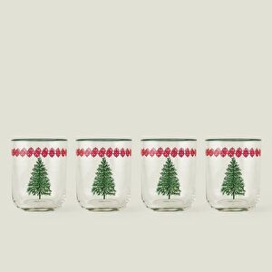 New Year Yılbaşı 4'lü Bardak Seti (350 cc)