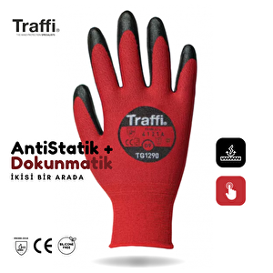Tg1290 Dokunmatik Antistatik A Seviye Kesilme Yırtılma Dirençli Çok Amaçlı İş Eldiveni 10 (XL)