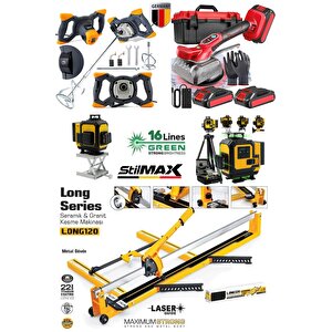 Seramik Süper4 Series- 16 Çizgi Satır Lazer Hizalama-akülü Vantuz-120mm Seramik Fayans Kesme-mikser