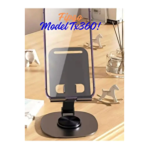 Model Tx360 Masa Üstü Tablet Ve Telefon Tutucu Stand 360 Derece Döndürülebilir