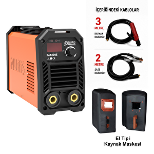 Ma200e İnverter Kaynak Makinesi 200a + Kaynak Maskesi Hediye