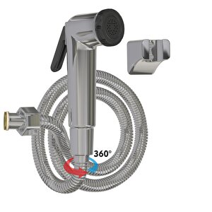 Krom Paslanmaz Spiralli Taharetmatik Takımı 1,20m