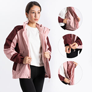 Ecrou Kadın Çift Renkli İçi Polarlı Kaban A1818