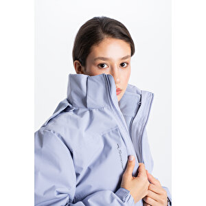 Ecrou Kadın Cep Ve Baskı Detaylı Kaban A25589