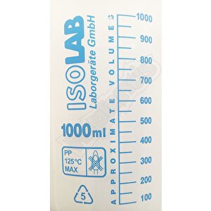 Isolab 1000ml Ölçü Kabı Beher Mavi Skala