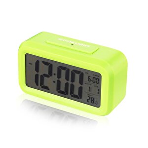 Optik Masaüstü Saat Takvim Termometre Yeşil