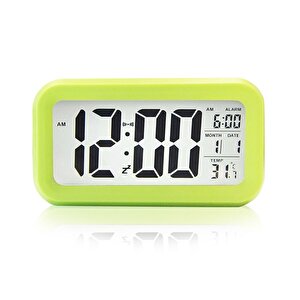 Optik Masaüstü Saat Takvim Termometre Yeşil