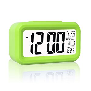 Diwu Optik Masaüstü Saat Takvim Termometre Yeşil