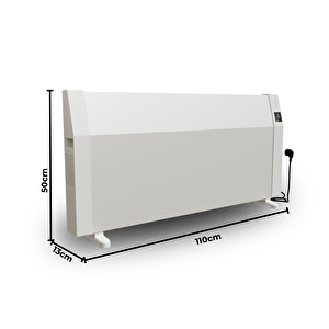 Mirkraft Econ 110 Beyaz Dijital Konvektör Isıtıcı