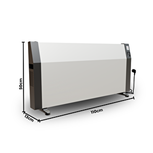 Mirkraft Econ 110 Antrasit/beyaz Dijital Konvektör Isıtıcı