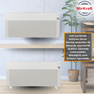 Mirkraft Econ 110 Beyaz Manuel Konvektör Isıtıcı