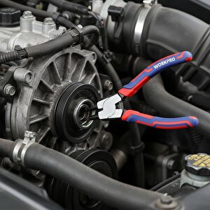 Workpro Wp231152 180mm Cr-v Düz Yaylı Profesyonel İç Segman Pensesi
