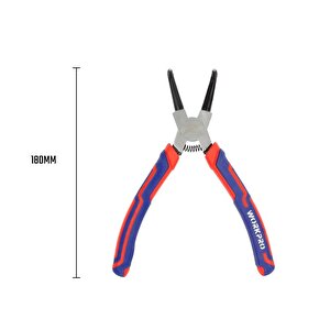 Wp231153 180mm Cr-v Eğri Uçlu Yaylı Profesyonel Dış Segman Pensesi