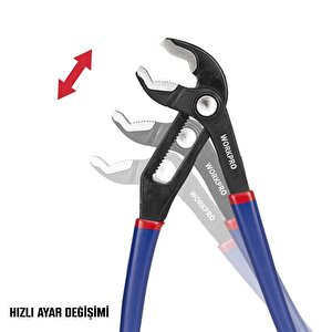 Workpro Wp231087 250mm Cr-v Profesyonel Ayarlı Düğmeli Fort Pense