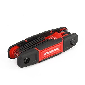 Workpro Wp222029 9 Parça Cr-v İnç Çakı Tipi Profesyonel Allen Anahtar Takımı