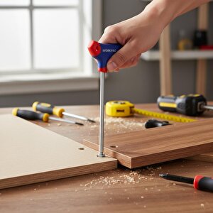 Workpro Wp200543 8 Parça Cr-v T Tipi Uzun Delikli Torx Profesyonel Allen Anahtar Takımı