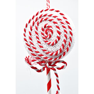 Waldern Premium Collection 2'li Lolipop Süs Dekoratif Yılbaşı Süsü 27 Cm