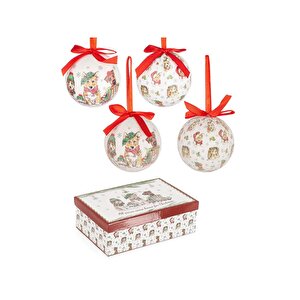 Adam Yılbaşı Ağaç Süsü 6 Adet 7,5cm