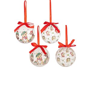 Adam Yılbaşı Ağaç Süsü 6 Adet 7,5cm