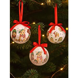 Adam Yılbaşı Ağaç Süsü 6 Adet 7,5cm