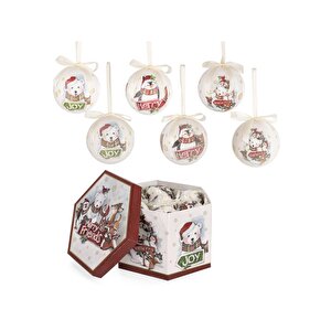 Maeve Yılbaşı Ağaç Süsü 14 Adet 7,5cm