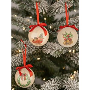Annabelle Yılbaşı Ağaç Süsü 6 Adet 7,5cm