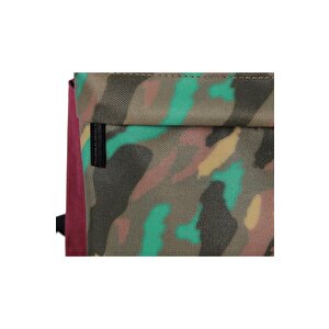 Benetton Okul Sırt Çantası Bordo Kamuflaj